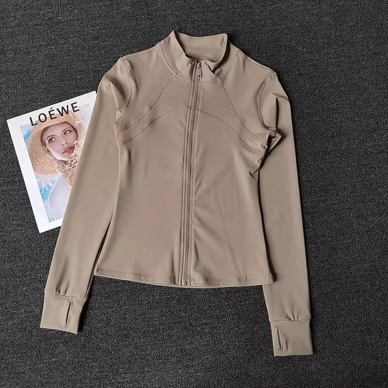 Women\'s Sports jackets Quick-drying Long Sleeve Sports Jacket Running Training Coat Fitness Top Gym Jacket Workout Sweatshirt