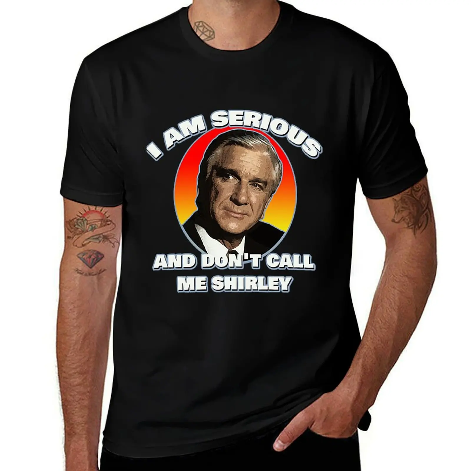 Great Gift Leslie Nielsen Gift For Fan T-Shirt oversized cute clothes mens graphic t-shirts funny