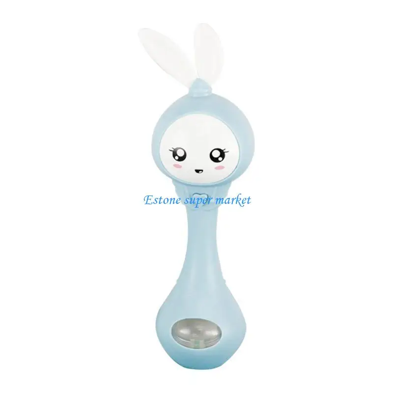 

090B Kids Rattle Bright Color Cartoon Accompany Rattle with Pleasant Music for Sleeping/Playing
