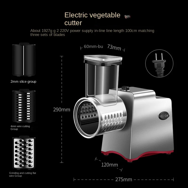 Electric Vegetable Cutter Roller Large Diameter Vegetable Cutter Mutton Slicer Kitchen Manual Vegetable Slicer 다지기