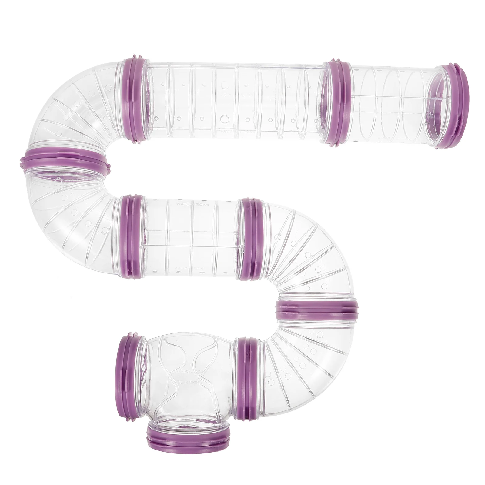 Hamster Tubes and Tunnels DIY Cage Small Animals Plastic Clear Connector Kit Terrarium