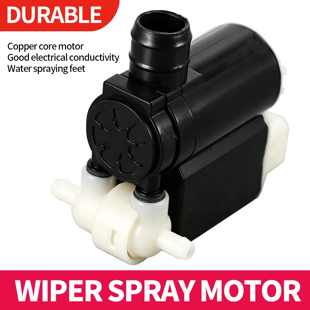 Windshield Washer Pump 98510‑2V100 Dual‑Outlet Washer Motor for Hyundai for Kia Windshield Cleaning Aftermarket Replacement Part