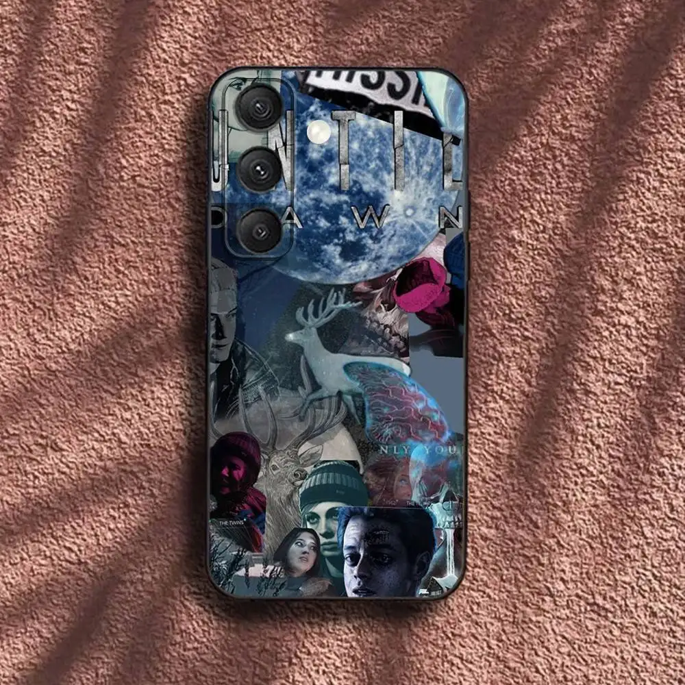 حافظة هاتف Game U-Until D-Dawn لهاتف سامسونج S25، S24، S23، S22، S21، S20، S10، Ultra، Plus، Lite، FE، غطاء أسود من السيليكون الناعم