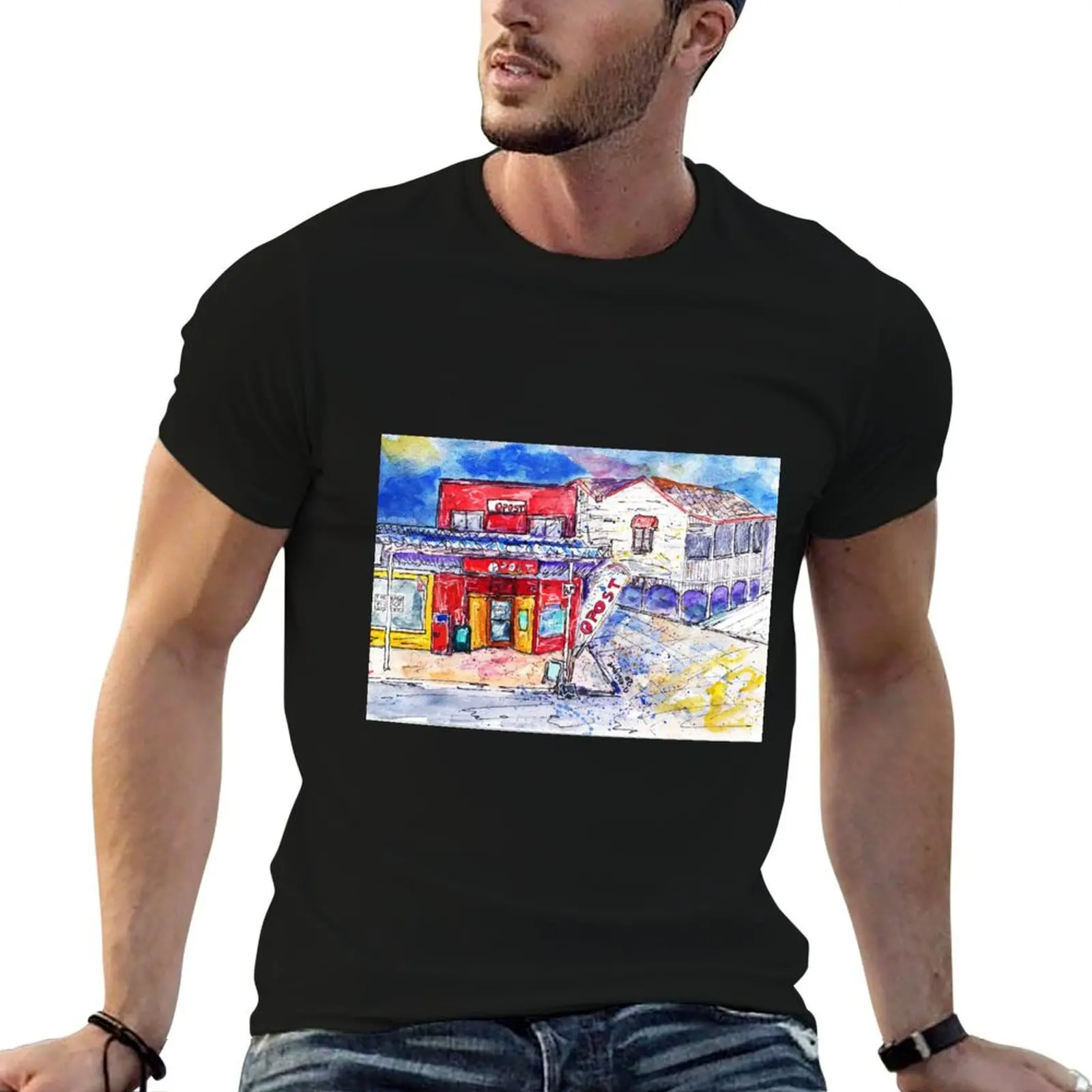 Australia Post Dreams Premium Scoop T-Shirt Blouse anime stuff mens big and tall t shirts