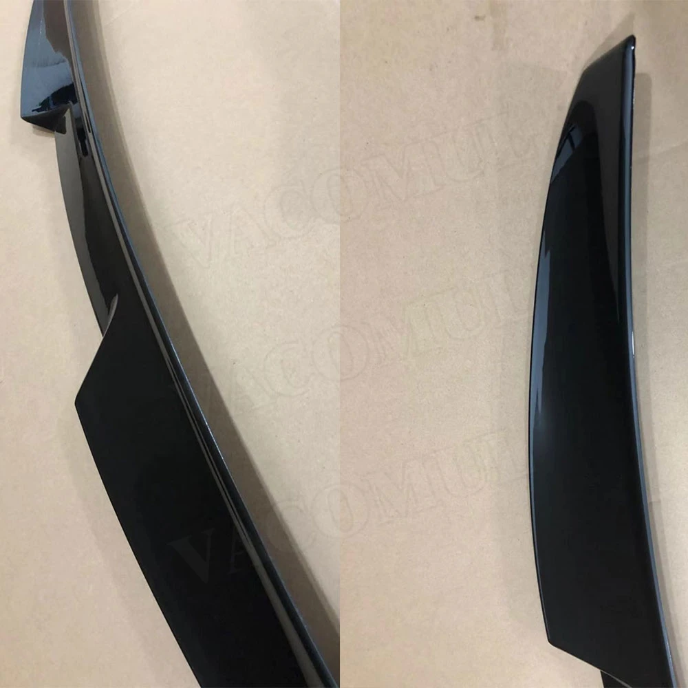 

Глянцевый черный ABS для Volkswagen VW Polo 2011-2018, задний спойлер на крышу, крылья, лобовое стекло, крылышко, наклейка на багажник из углеродного волокна