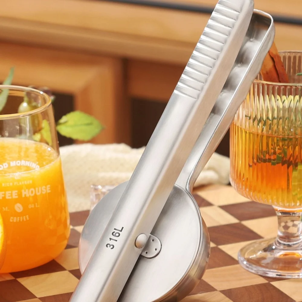 Premium 316L Stainless Steel Hand Squeezer Lemon Lime Citrus Juicer Kitchen Tool Durable Metal Fruit Pressing Gadget