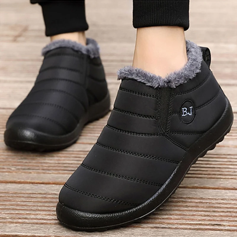 Men's Sneakers 2024 Winter Shoes Men Casual Sneakers Slip On Fur Shoes Casual Vulcanize Shoes For Men Loafers Winter Sneakers