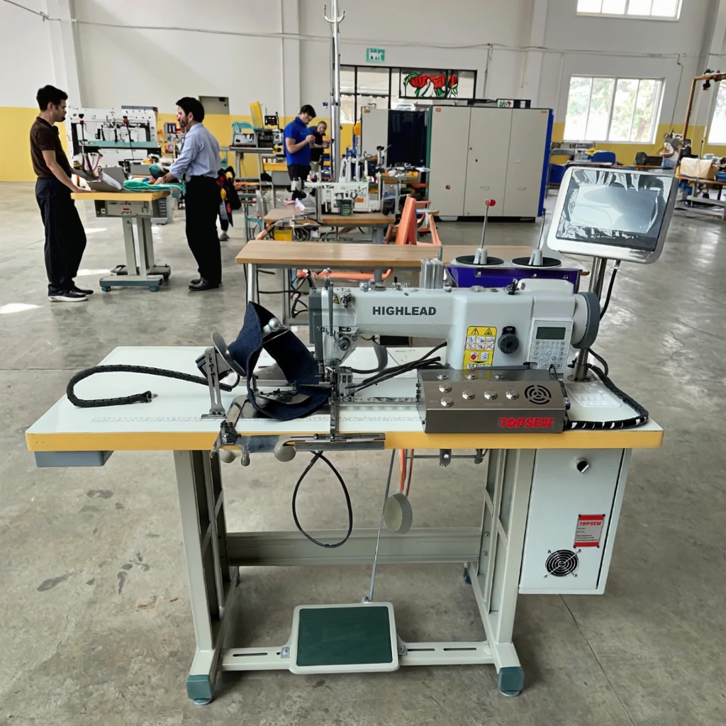ATV&UTVHigh-Speed Automatic Hat Brim Sewing Machine for Home Industrial Use Featuring Thread Trimmer Manual Feed Mechanism Engin