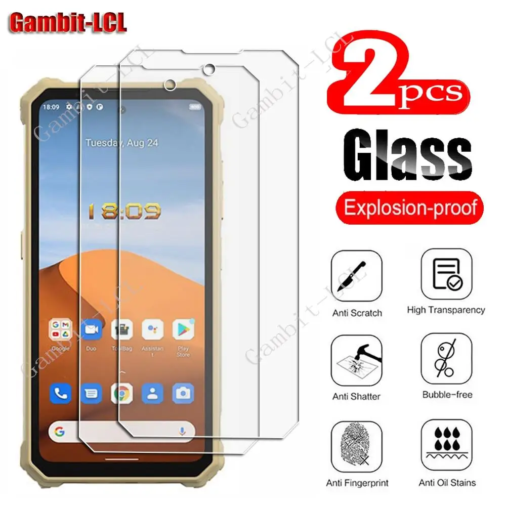 2 szt. HD oryginalna ochrona szkło hartowane dla Oukitel WP19 6.78 "OukitelWP19 WP21 folia ochronna na ekran