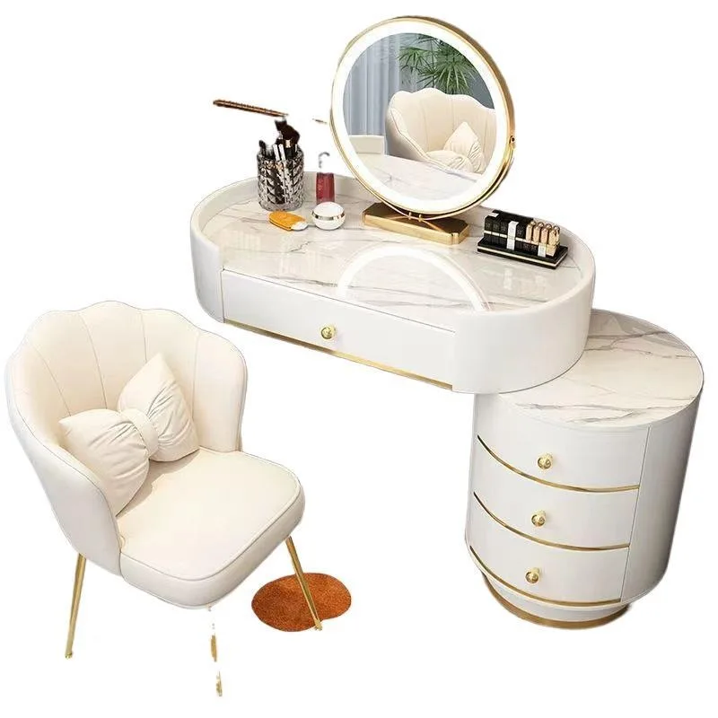 

Dresser light luxury Nordic ins style dressing table bedroom storage integrated small apartment dressing table