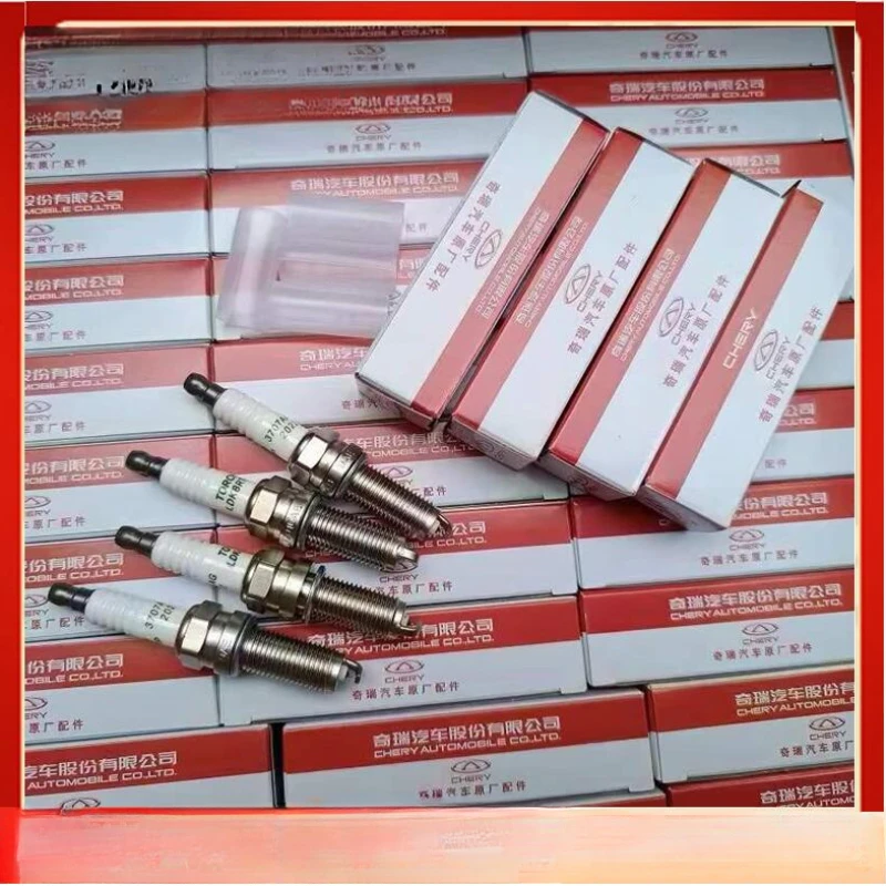 Efficient and Durable 4pcs/set Car Spark Plug F4J16 for Chery and JETOUR Models Bujia De Iridiun Para Moto