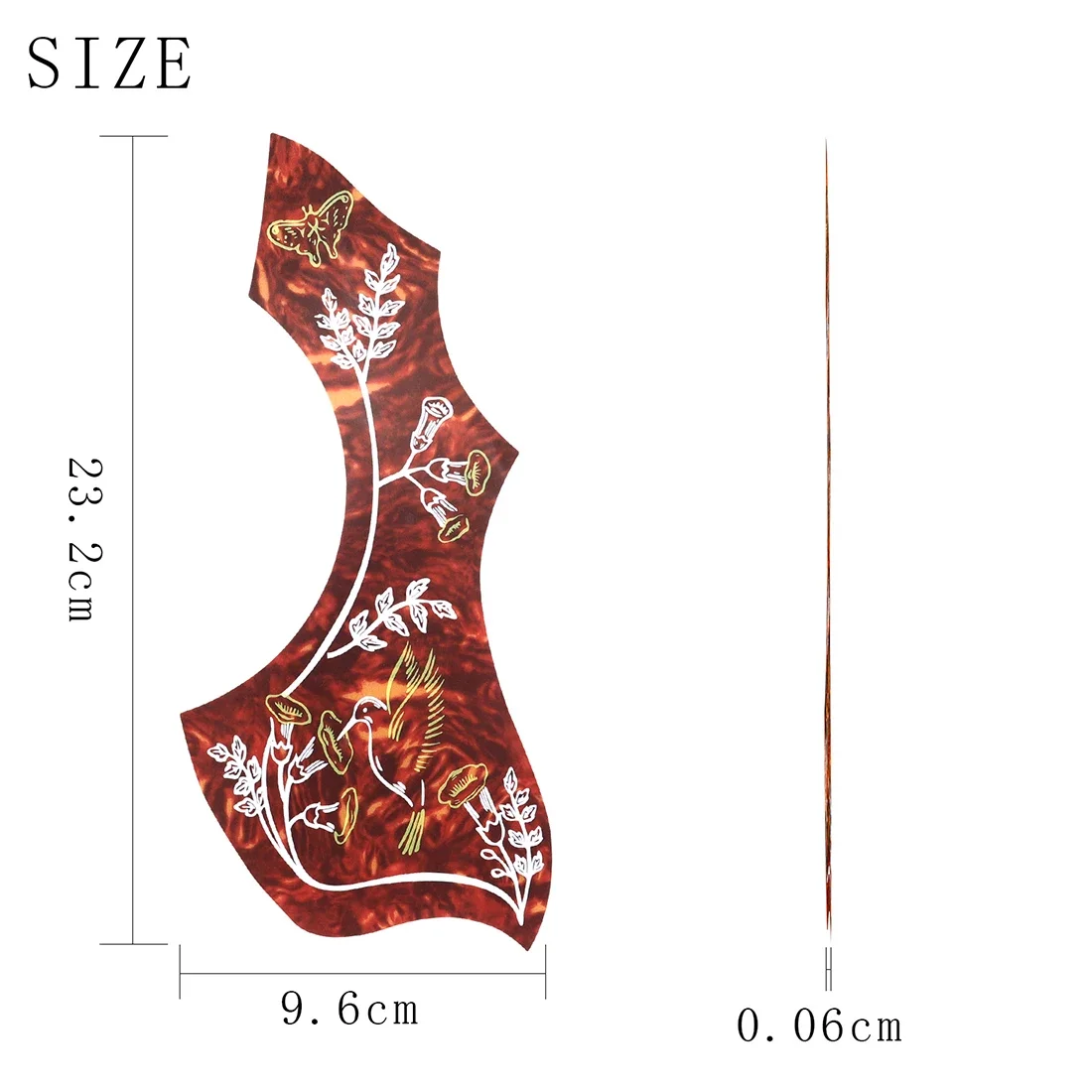 10 قطعة 39/41 بوصة حراس الغيتار الصوتية المضادة للخدش الحرس المطبوعة العالمي مع لاصق دعم الحرس أجزاء الغيتار #4