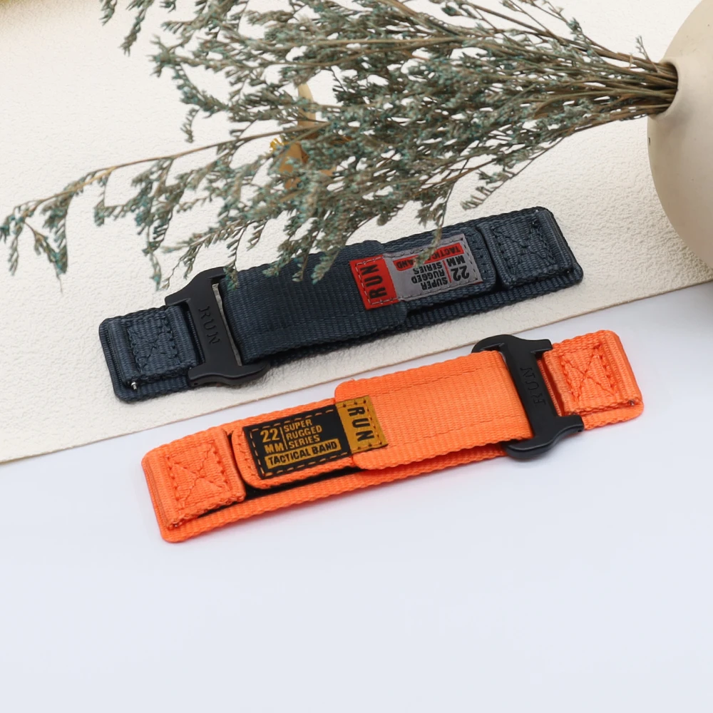 Ремешок нейлоновый прочный для Samsung Galaxy Watch 7 6 5 4 Band /Watch 5 Pro /Gear S3 Frontier, браслет HUAWEI GT 2/2E/3, 20 мм 22 мм