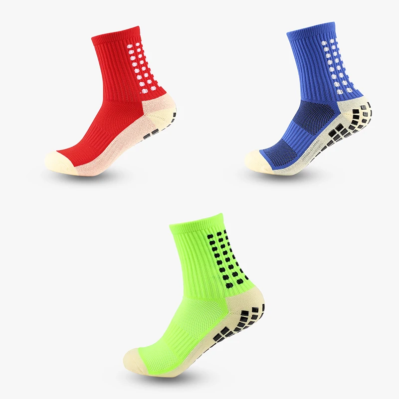 and Women New Men Football Sports Socks Socks Non-slip Silicone Bottom Soccer Basketball Grip Socks