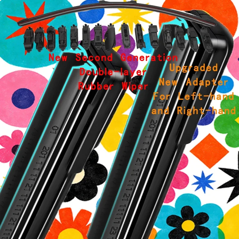 For Renault Captur 2013 2014 2015 2016 2017 2018 Samsung QM3 Car Wipers Blades Brushes Car Accessories Stickers Front Windshield
