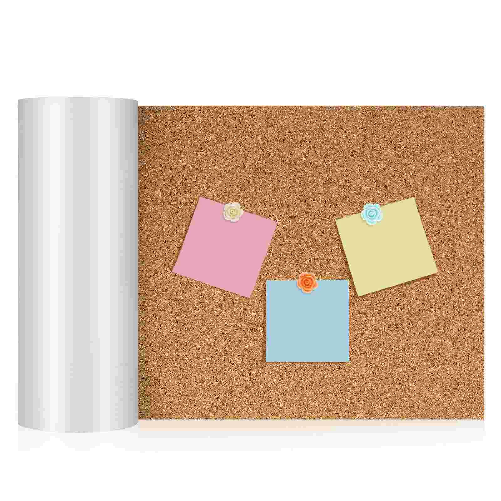 

Self-adhesive Cork Roll Corkboard Boards Pin Message Corkboards Shelf Liner Pad Office