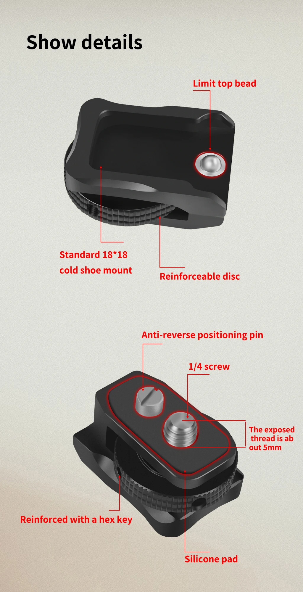 BGNing A7C2 A7CII A7CR Schnellwechselplatte L-Halterung Holzgriff Vollständige Abdeckung Kamerakäfig für Sony A7C SLR Handgriffhalter – Detail 35