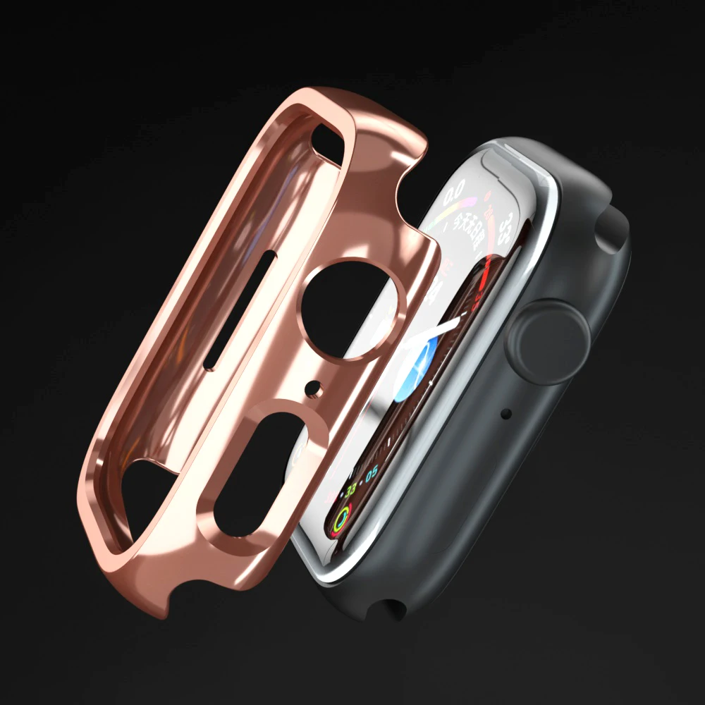 Case for Apple Watch 40mm 41mm 44mm 45mm Hard PC Frame Cover No Screen Shockproof Lightweight Bumper iWatch SE Serie 9 8 7 6 5 4