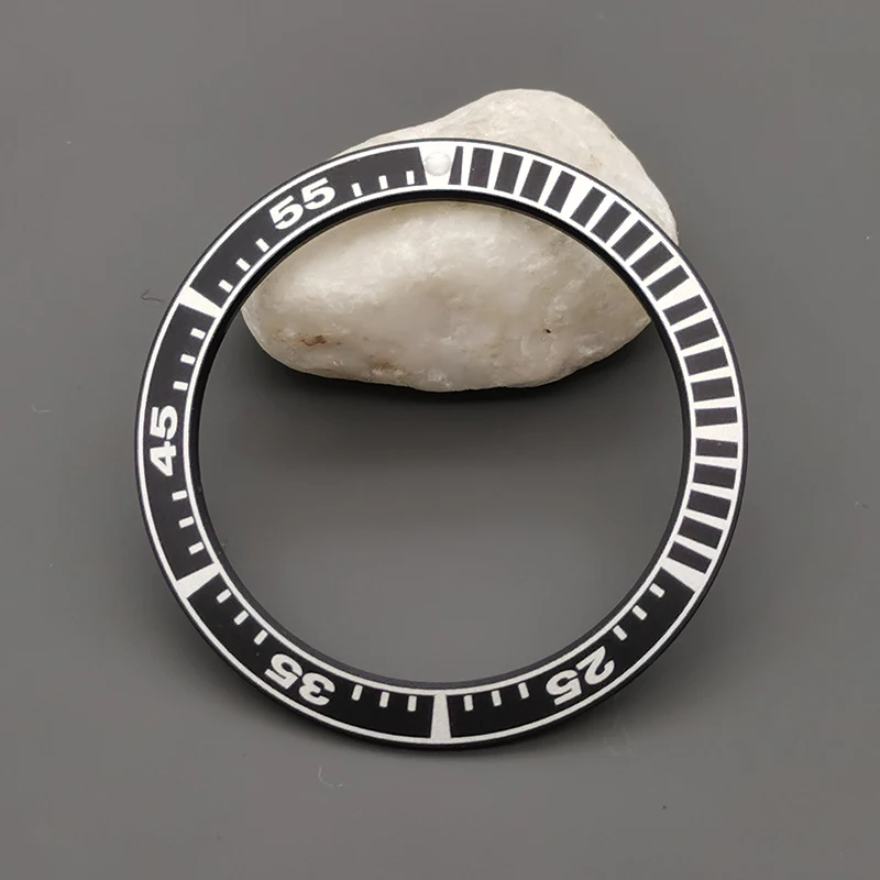 40mm x 31,5mm flache Aluminium Lünette Einsatz Ring Samurai Lünette Ring passend für King Srpf Samurai Uhrengehäuse Ring Ersatzteile für Uhren – Detail 8