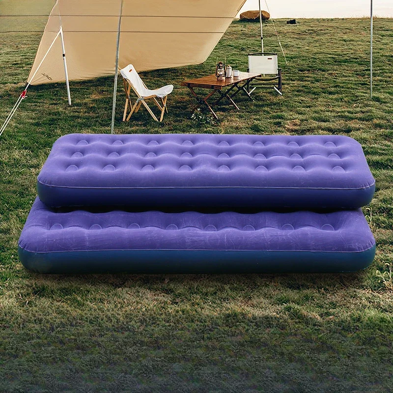 

Air Cushion Bed Inflatable Mattress Double Single Thick Simple Bed Portable Folding Bed Outdoor Lazy Inflatable Air Cushion