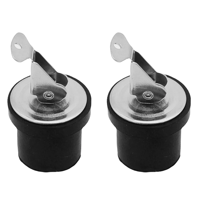 ABOK-Compression Drain Plug Screw Type Rubber Seal Yacht Boat Drain Plug For 7/8-Inch Diameter Drains, Locks In Place 2PCS