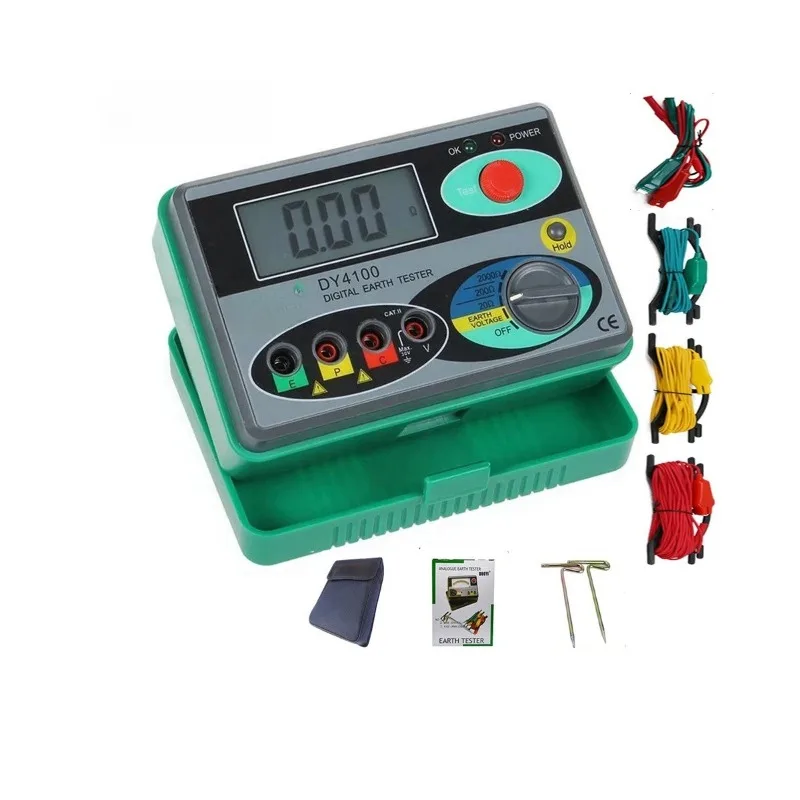 

DY4100 Earth Tester Digital Earth Ground Resistance Tester 0~20/200/2000ohm