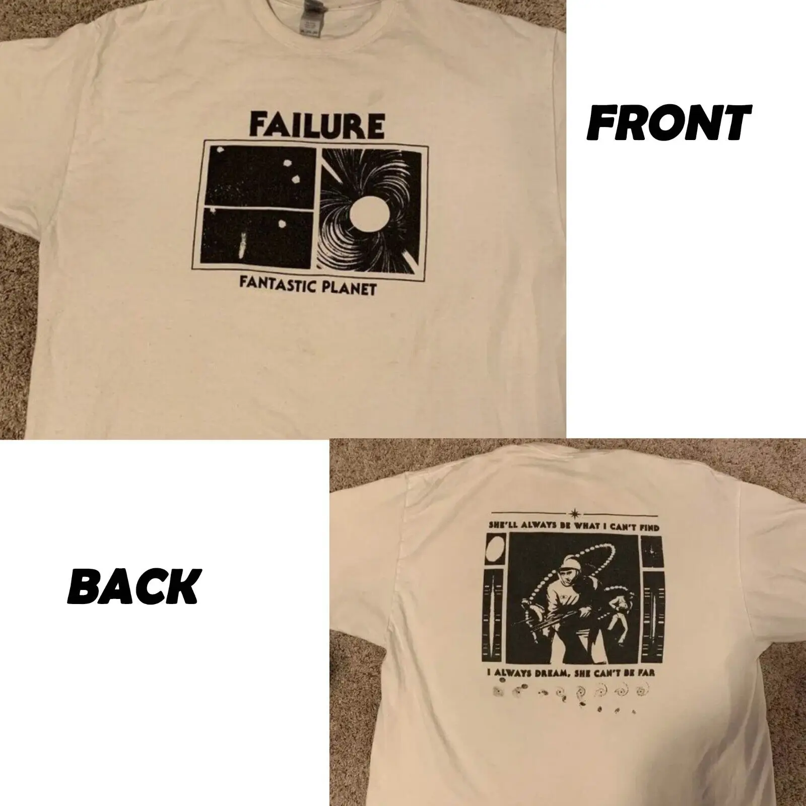 

Failure Fantastic Planet double-sided shirt vintage in sizes S to 5XL