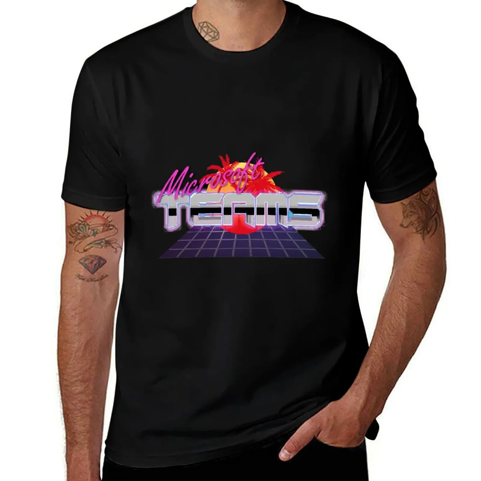 Microsoft Teams 80s T-Shirt Casual Loose Daily Wear T-Shirt