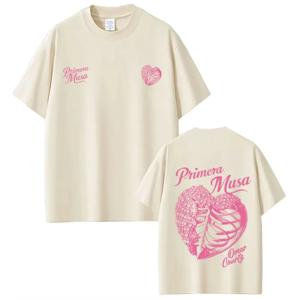 عمر كورتز بريميرا موسى ألبوم جولة ميرش تي شيرت الرجال النساء الهيب هوب موضة تي شيرت عادية القطن فضفاض تي شيرتات قصيرة الاكمام
