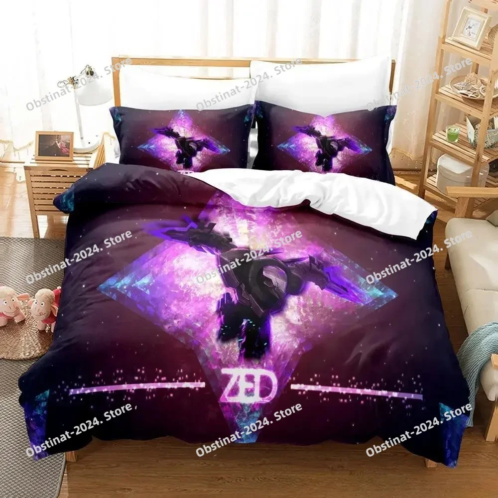 

3d Print Game Anime League of Legends ZED Bedding Set Single Twin Full Queen King Size Bed Set Adult Kid Bedroom Duvetcover Sets