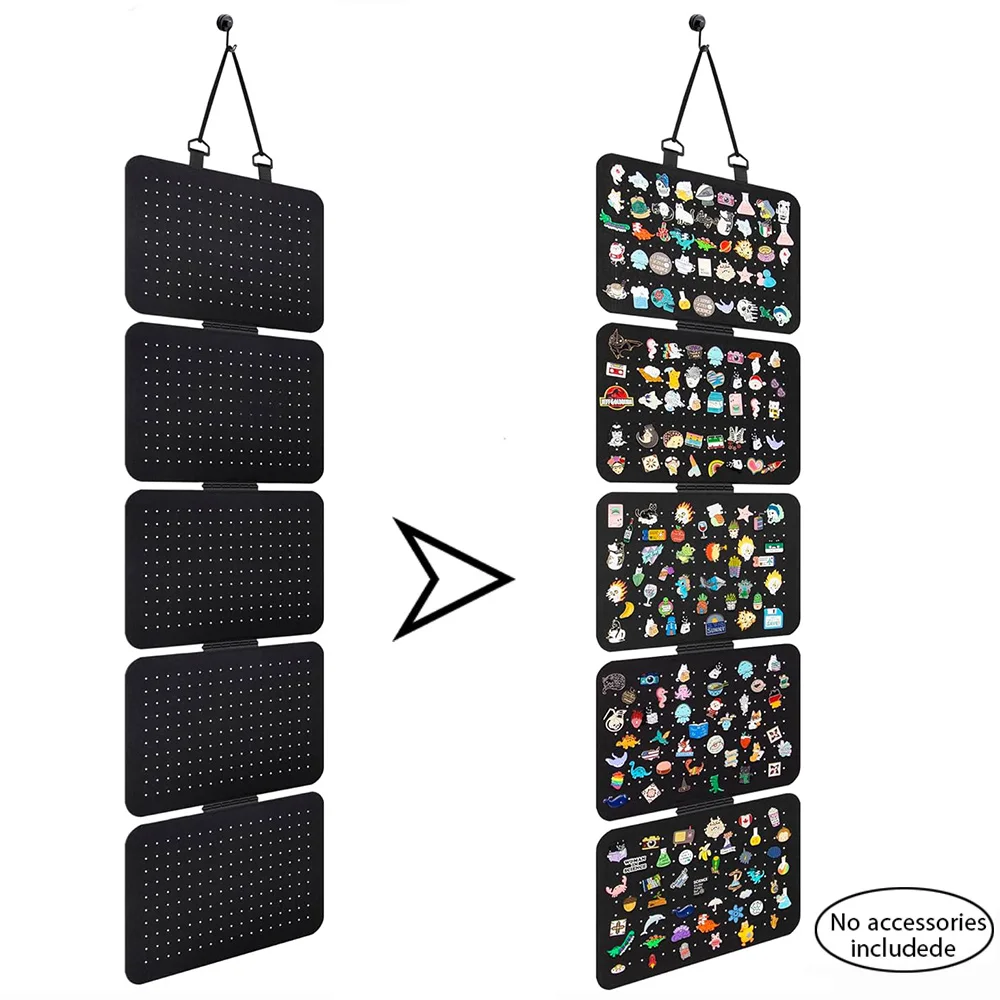 معلقة المينا التلبيب دبوس عرض لوحات ورأى شارة زر بروش تخزين حامل مجوهرات قلادة عرض موقف القرط المنظم #2