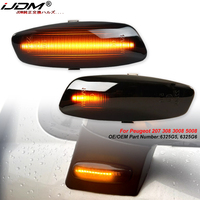 iJDM For Peugeot 207 308 3008 5008 RCZ For Citroen C3 C4 C5 DS3 DS4 Car LED Dynamic Turn Signal Blinker Side Marker Fender Light