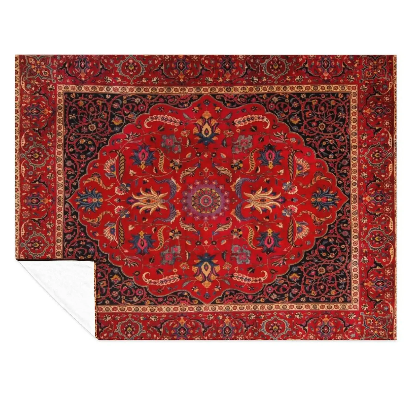 

Antique Persian Rug Throw Blanket Flannels Blankets For Bed Sofa Quilt Warm Blankets