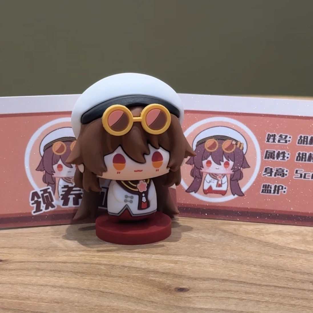 6.5cm Genshin Impact Hu Tao Action Figure Pvc Kawaii Girl Series Anime Collection Desktop Display Gift