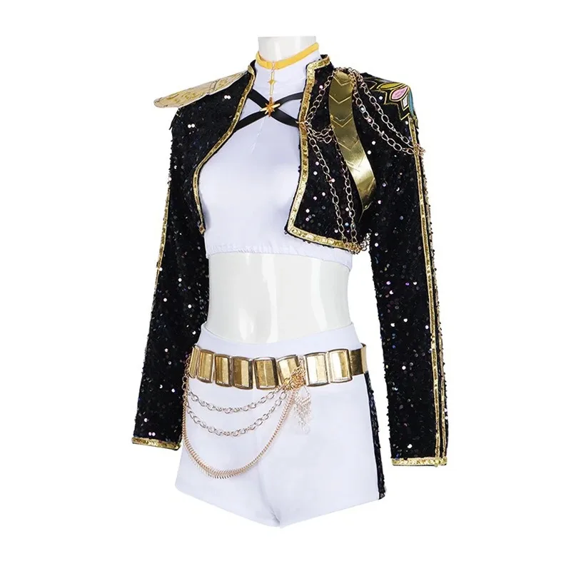 CyBlack Golden Rumi Zoey Mira Cosplay Kpop Huntrix disfraz mujeres niñas fiesta de Halloween carnaval traje de juego de rol