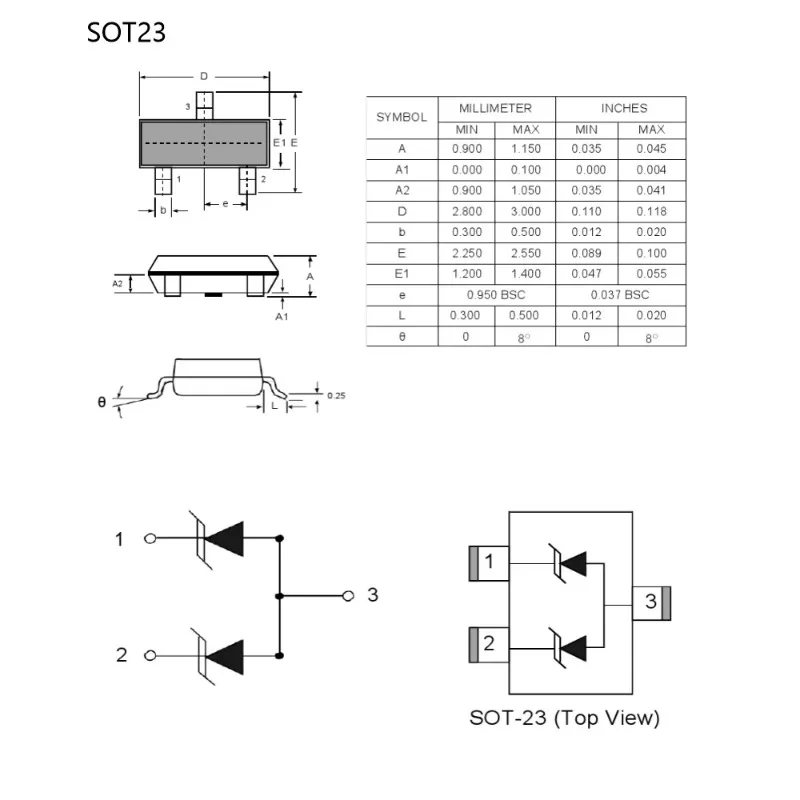 SMD Chip NPN Transistor SOT-23 MMBT3904 1AM MMBTA42 1D BC847B 1F BC847C 1G MMBT2222A 1P MMBT4401 2X MMBTA44 3D MMBTH10 3EM