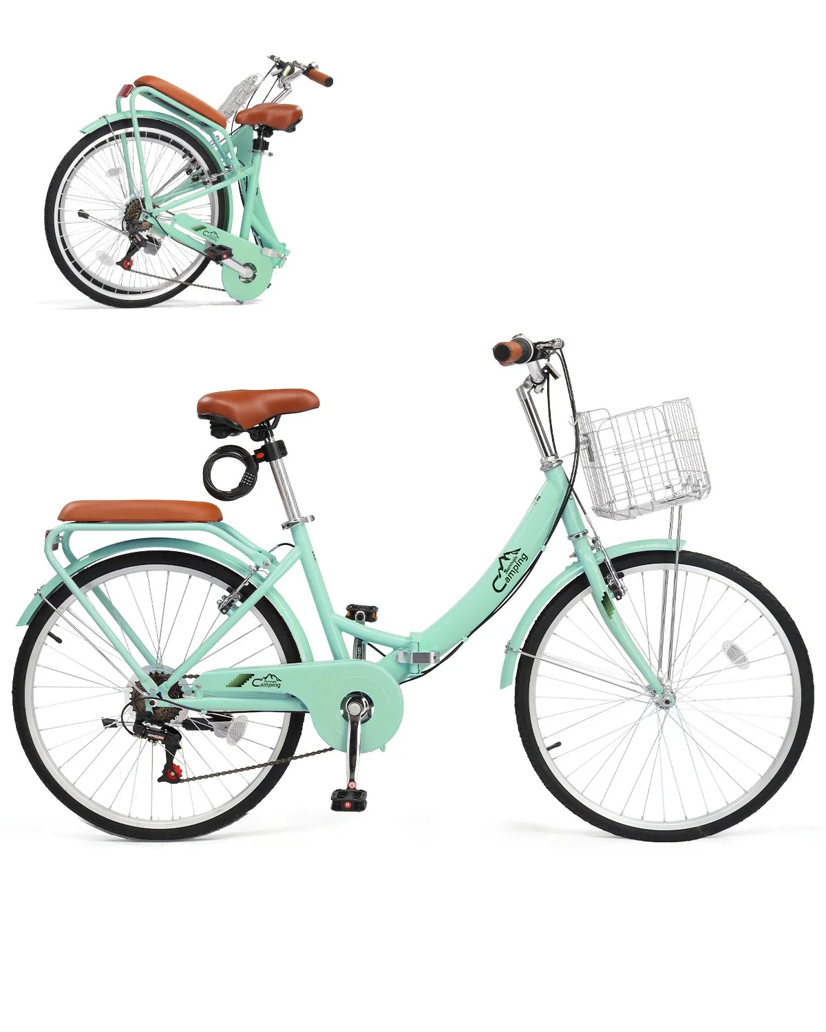 24 inch womens bicycle 24/26 Women Girls Mountain Bike, V Brakes 21 Speeds Women Bike, Sturdy Steel Frame and Suspension Fork, Stylish Adult and Teens for Urban Ten Steel SIZE Comfort Bike 24 Inch Women's