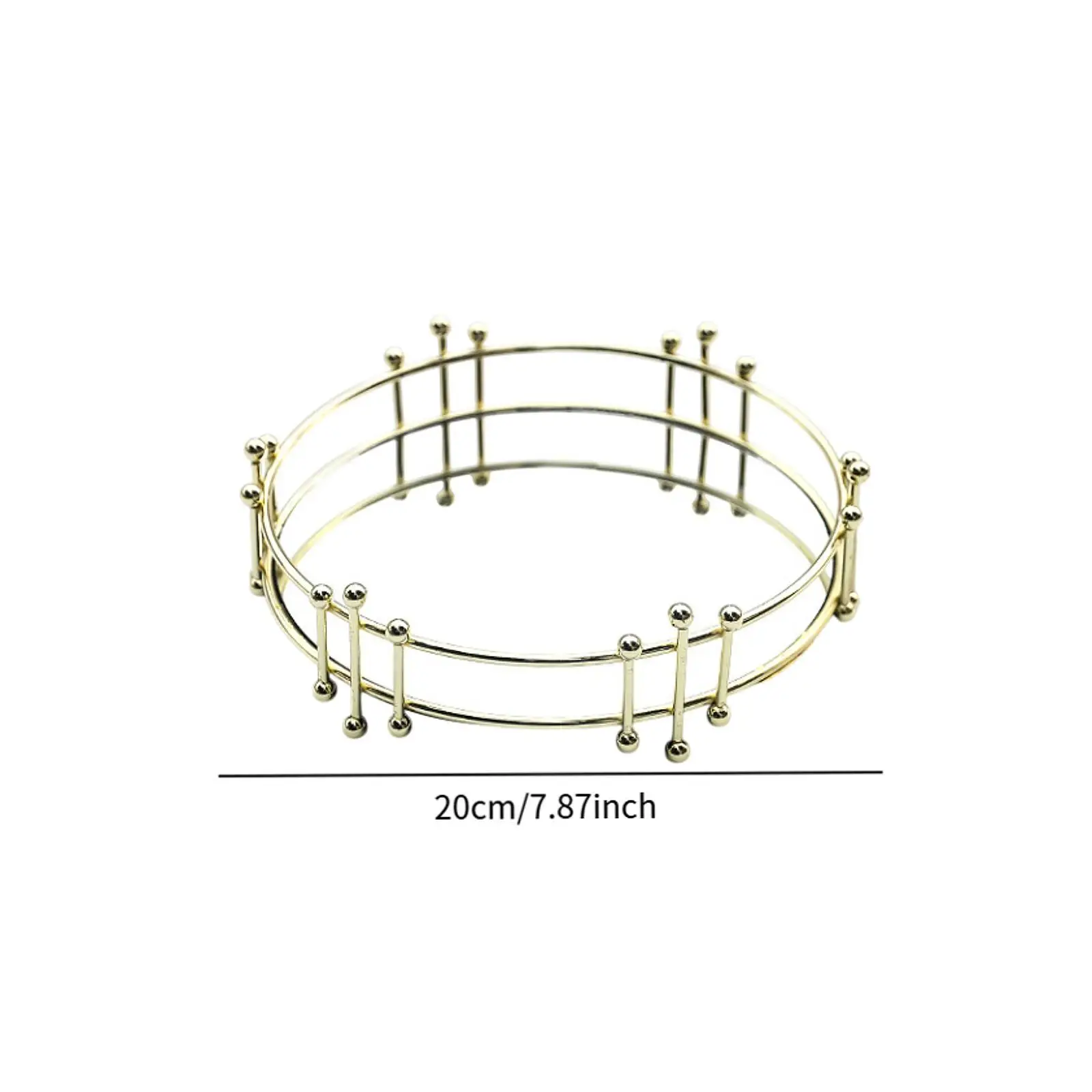 Perfume Tray Holder Modern Decorative Mirror Tray Makeup Organizer for Dressing Table Home Decor