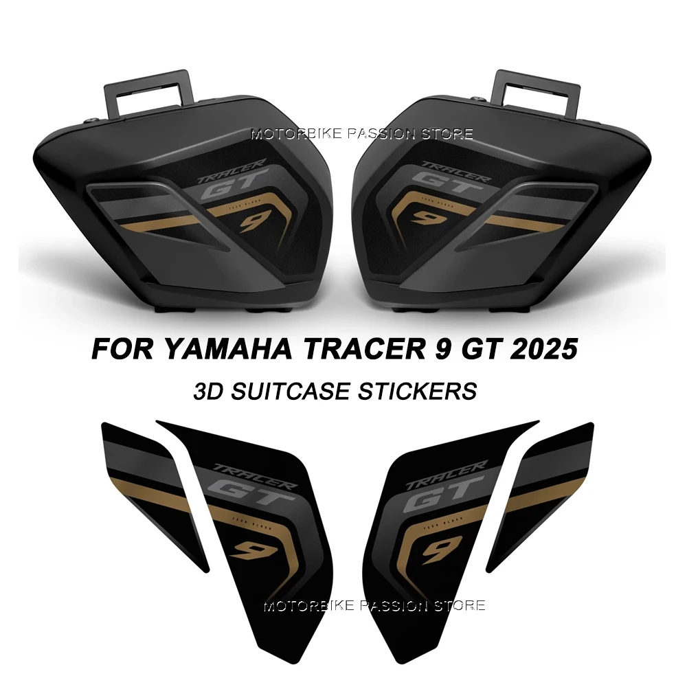 Motorcycle accessories Trunk Luggage Cases Waterproof And Dustproof Stickers 3D Decals Kit For Yamaha Tracer 9 GT TRACER 9GT2025