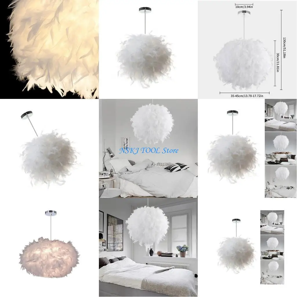 

L8RC Small Chandelier Lamp Shades E27 Lampshade Soft Lighting Home Accessory Ceiling Lamp Shade Texture for Bedroom