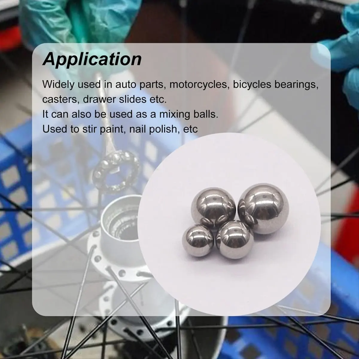 

(AD12) 600Pcs 12 Size Stainless Steel Precision Steel Balls 1-8mm Metric Bicycle Bearing Balls Assortment Kit Mixing Balls