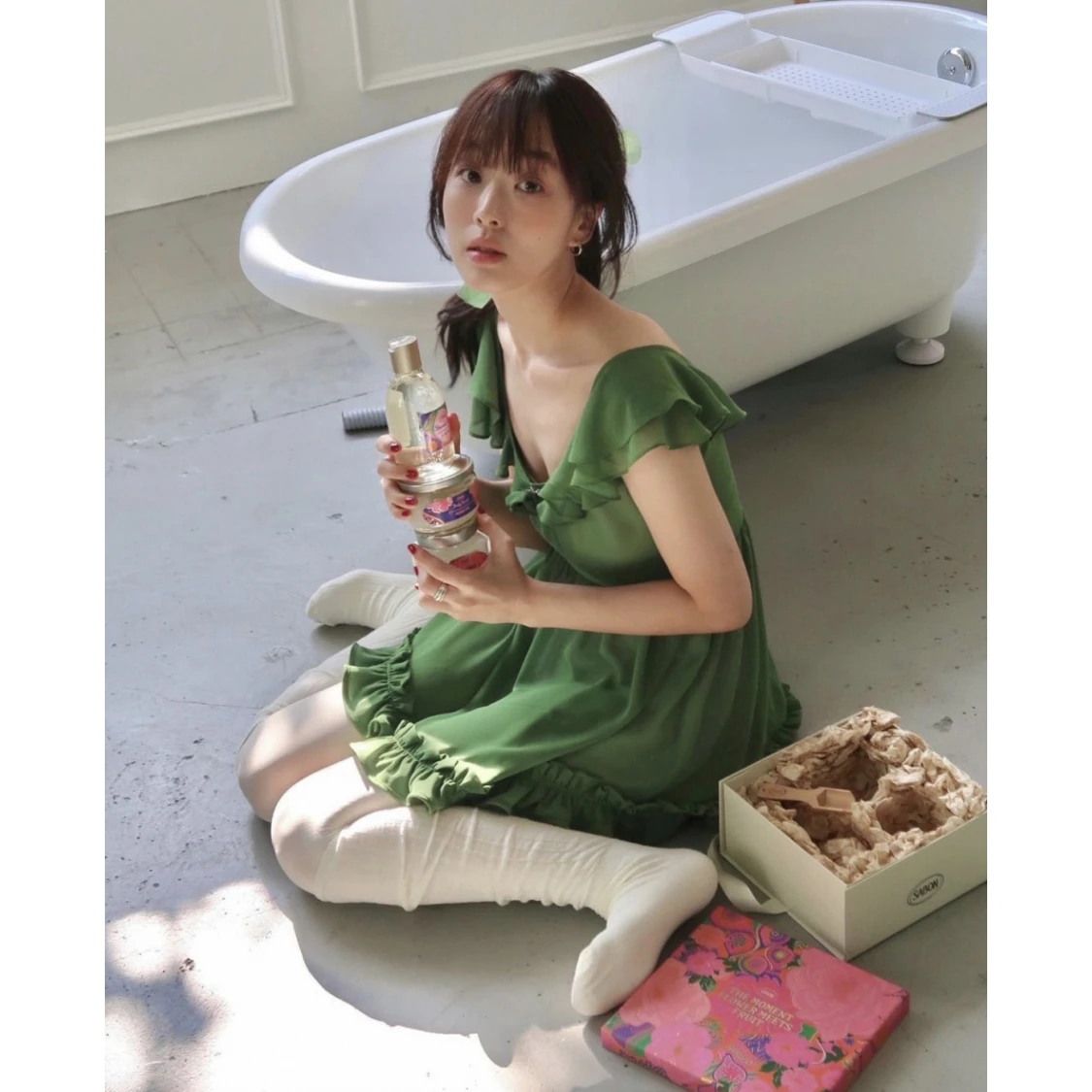 

Романтичная милая юбка-трапеция с принтом роз в стиле Донгдэмун, с высокой талией, летняя, женская, модная