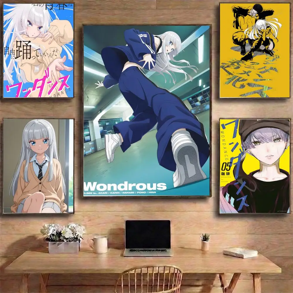 WANDANCE Poster HD Waterproof Self-Adhesive Wall Art with Mu