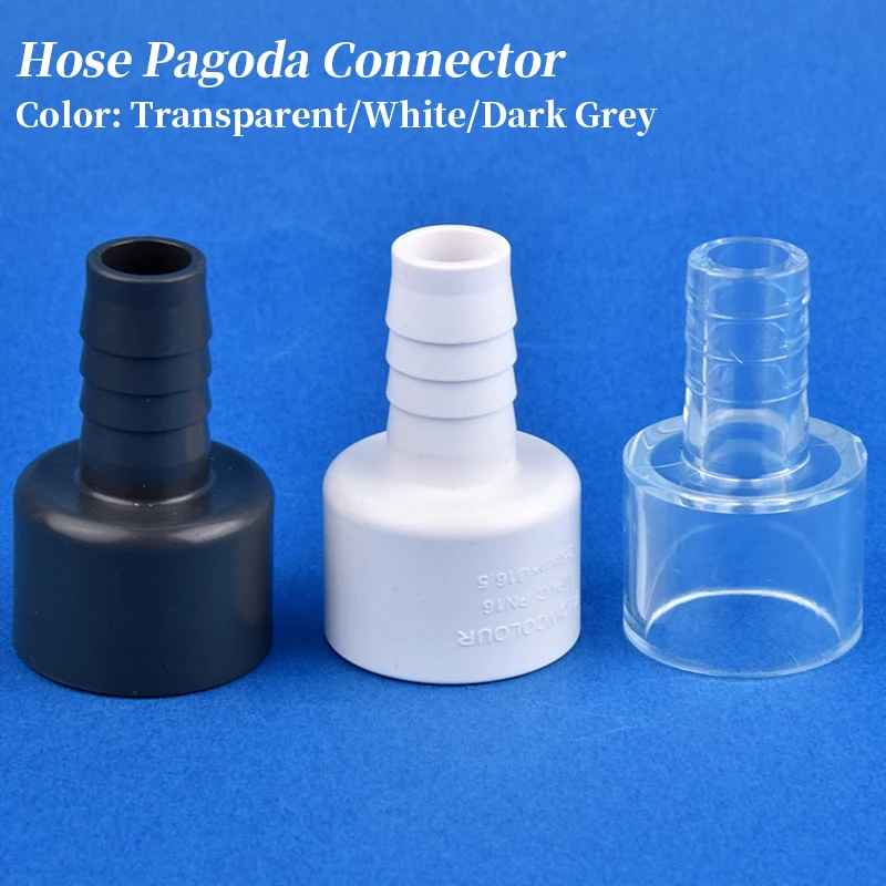 1~5Pcs 20/25mm to 16/16.5mm PVC Hose Pagoda Connector Garden Irrigation Fittings Soft Hose Adapter Joint Fish Tank Accessories