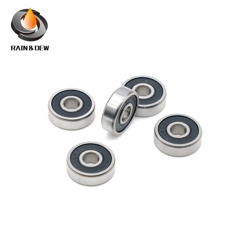 10Pcs 625-2RS 5x16x5mm Ball Bearing 623RS 3x10x4mm 624RS 4x13x5mm 626RS 6X19X6mm 627RS 7x22x7mm 628RS 8x24x8mm 629RS 9x26x8mm