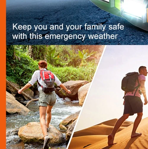 10000mAh راديو قابلة للشحن FM/AM/NOAA راديو الطوارئ LED مصباح شعلة مصباح يدوي استقبال المحمولة الطاقة الشمسية كرنك اليد راديو