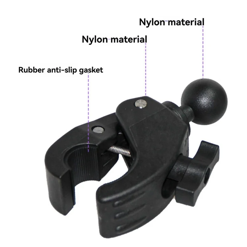 BNVN-Ballhead سوبر حامل مشابك Ballhead سوبر حامل مشابك 1.5 بوصة صناعة السيارات السكك الحديدية قضبان 27-55 مللي متر أنبوب أحجام Gopro