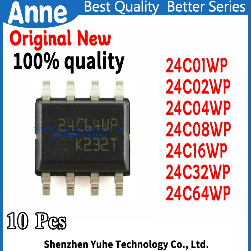 (10piece) New 24C01WP 24C02WP 24C04WP 24C08WP 24C16WP 24C32WP 24C64WP M24C01 M24C02 M24C04 M24C08 M24C16 M24C32 M24C64 -WMN6TP