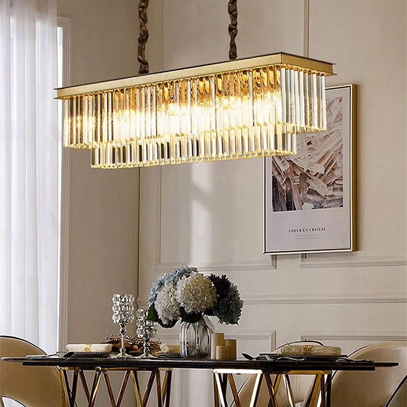 

Nordic Home Decor Crystal Pendant Lamp for Lights Living Room Center Table Bedroom Velers Hallway Chandelier Decoration Luxury