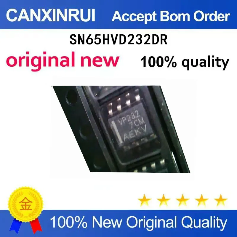 

（5-100 pieces）SN65HVD232DR silk screen VP232 patch SOP8 CAN bus transceiver chip brand new original